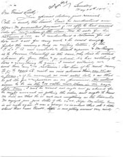 Handwritten correspondence regarding the Flint lawsuit retainer and lawsuit.
