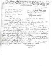 Handwritten correspondence regarding zoning laws.