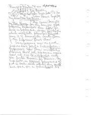 Handwritten correspondence regarding dam lawsuit and payments. 