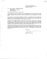 Correspondence regarding Higgenbotham letter, sampling, and septic system inspection.