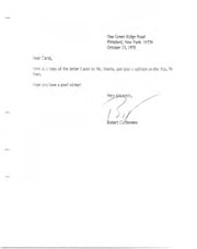 Correspondence regarding Morris letter (Route 74 update).