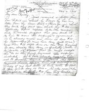 Handwritten correspondence regarding expenses and payments